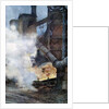 Steelworks at Chasse, Isere, 1917 by Francois Flameng