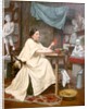 Mlle Moria in her studio by Blanche Polonceau