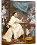 Mlle Moria in her studio by Blanche Polonceau