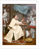 Mlle Moria in her studio by Blanche Polonceau