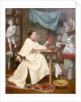 Mlle Moria in her studio by Blanche Polonceau