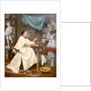 Mlle Moria in her studio by Blanche Polonceau
