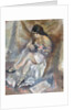 Woman with a mandolin by Jules Pascin