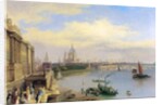 The Thames and St. Paul's Cathedral from Somerset House by William Parrott