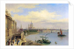 The Thames and St. Paul's Cathedral from Somerset House by William Parrott