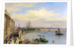 The Thames and St. Paul's Cathedral from Somerset House by William Parrott