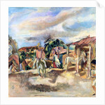 A Cuban Village, 1917-18 by Jules Pascin