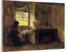 Interior of a farmhouse, Maine, 1865 by Eastman Johnson