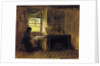 Interior of a farmhouse, Maine, 1865 by Eastman Johnson