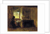 Interior of a farmhouse, Maine, 1865 by Eastman Johnson