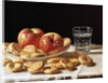 Still life with apples and biscuits, 1862 by John F. Francis