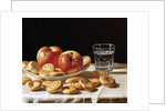 Still life with apples and biscuits, 1862 by John F. Francis