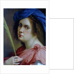 Self portrait as a martyr, c.1615 by Artemisia Gentileschi