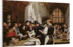 Distributing Left-overs to the Poor after the Lord Mayor's Banquet at the Guildhall, 1882 by Adrien Emmanuel Marie