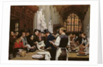 Distributing Left-overs to the Poor after the Lord Mayor's Banquet at the Guildhall, 1882 by Adrien Emmanuel Marie