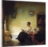 Woman reading at home, 1918 by Frederick Andrew Bosley