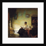 Woman reading at home, 1918 by Frederick Andrew Bosley