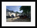 Cattle market at Daoulas, Brittany, 1861 by Eugene Louis Boudin