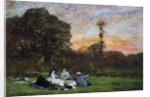The Manet Family picnicking, 1866 by Eugene Louis Boudin