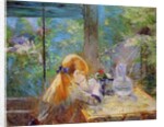 Red-haired girl sitting on a veranda, 1884 by Berthe Morisot