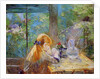 Red-haired girl sitting on a veranda, 1884 by Berthe Morisot
