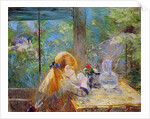 Red-haired girl sitting on a veranda, 1884 by Berthe Morisot