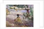 The beach at Nice, 1882 by Berthe Morisot