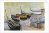Boats on the Beach, 1883 by Claude Monet