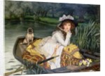 Young Woman in a Boat, or Reflections, c.1870 by James Jacques Joseph Tissot