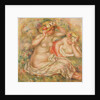 Two Nudes Wearing Hats by Pierre Auguste Renoir