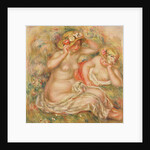 Two Nudes Wearing Hats by Pierre Auguste Renoir