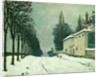 La Route de Louveciennes, Hiver, 1874 by Alfred Sisley