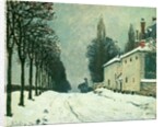 La Route de Louveciennes, Hiver, 1874 by Alfred Sisley