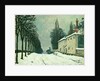 La Route de Louveciennes, Hiver, 1874 by Alfred Sisley
