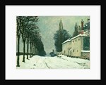 La Route de Louveciennes, Hiver, 1874 by Alfred Sisley