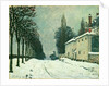 La Route de Louveciennes, Hiver, 1874 by Alfred Sisley
