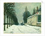 La Route de Louveciennes, Hiver, 1874 by Alfred Sisley