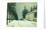 La Route de Louveciennes, Hiver, 1874 by Alfred Sisley