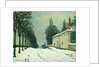 La Route de Louveciennes, Hiver, 1874 by Alfred Sisley
