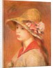 Young Woman in a Hat by Pierre Auguste Renoir