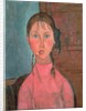 Girl with Pigtails, c.1918 by Amedeo Modigliani