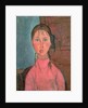 Girl with Pigtails, c.1918 by Amedeo Modigliani