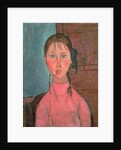 Girl with Pigtails, c.1918 by Amedeo Modigliani