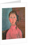 Girl with Pigtails, c.1918 by Amedeo Modigliani