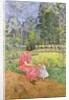 Woman and Child in a Garden by Edouard Vuillard