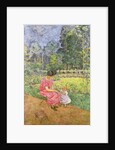 Woman and Child in a Garden by Edouard Vuillard