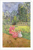 Woman and Child in a Garden by Edouard Vuillard