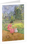 Woman and Child in a Garden by Edouard Vuillard