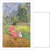 Woman and Child in a Garden by Edouard Vuillard