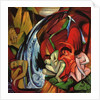The Waterfall, 1912 by Franz Marc